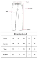 Cargo size chart