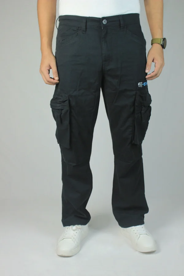 Mens Black Cargo