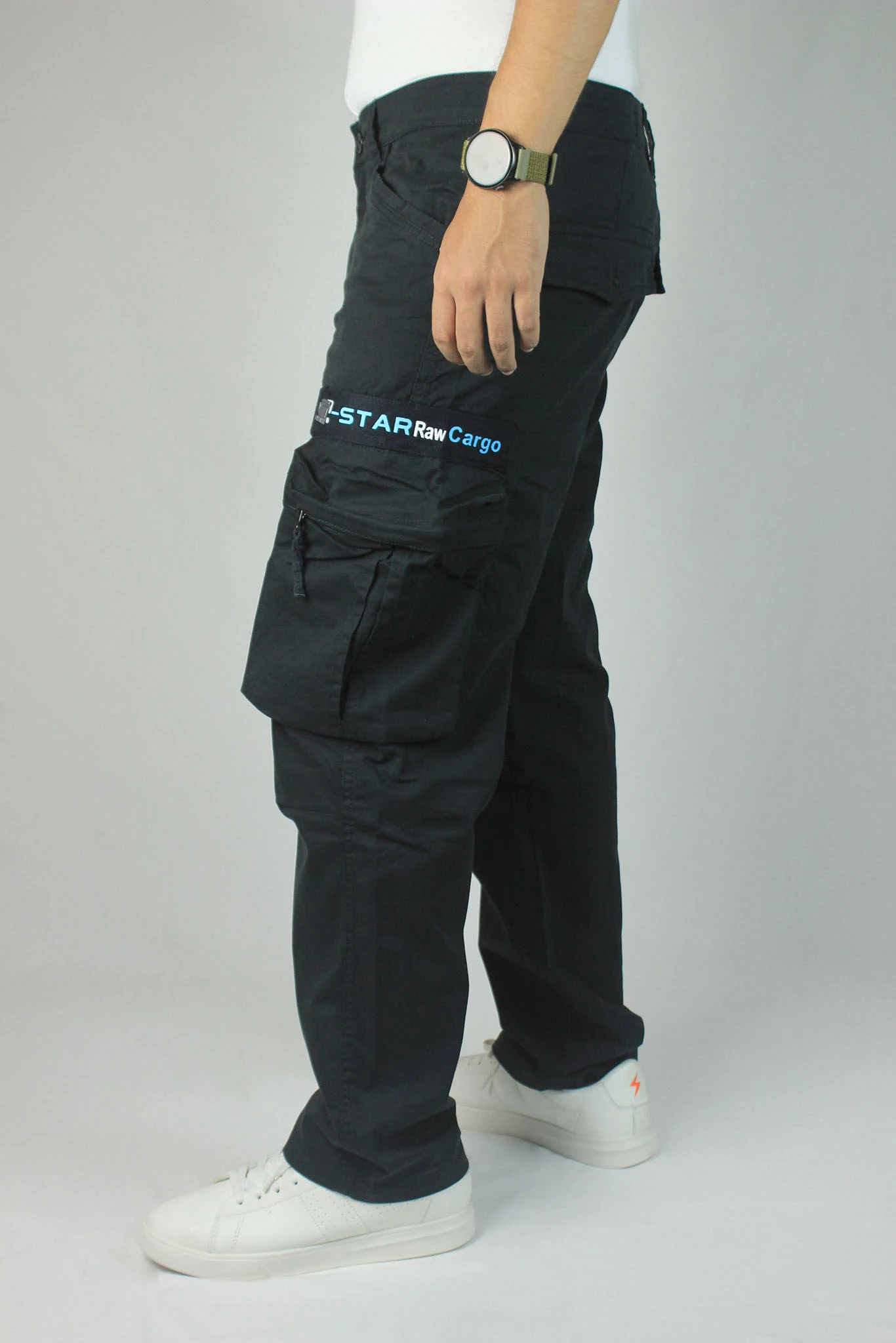 Mens Black Cargo