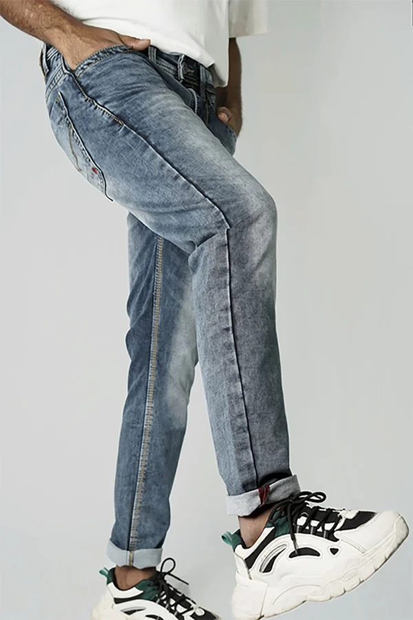 Mens Light Gray Denim