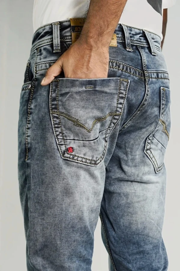 Mens Light Gray Denim