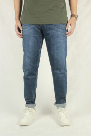 men blue denim
