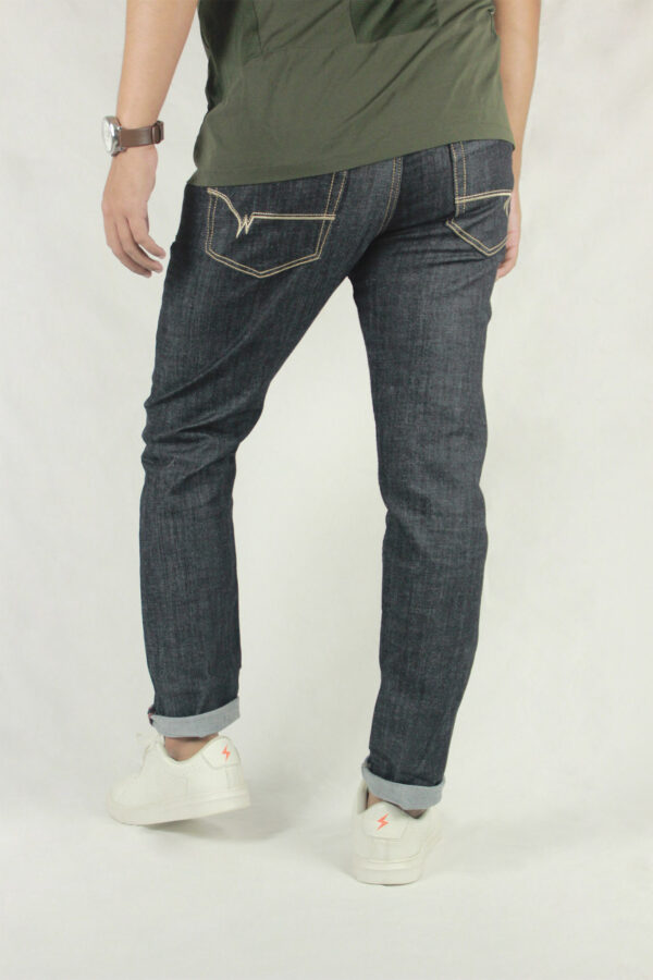 mens black denim
